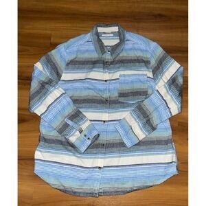 Mens O'Neill Flannel Stripe Button Up long Sleeve Shirt
